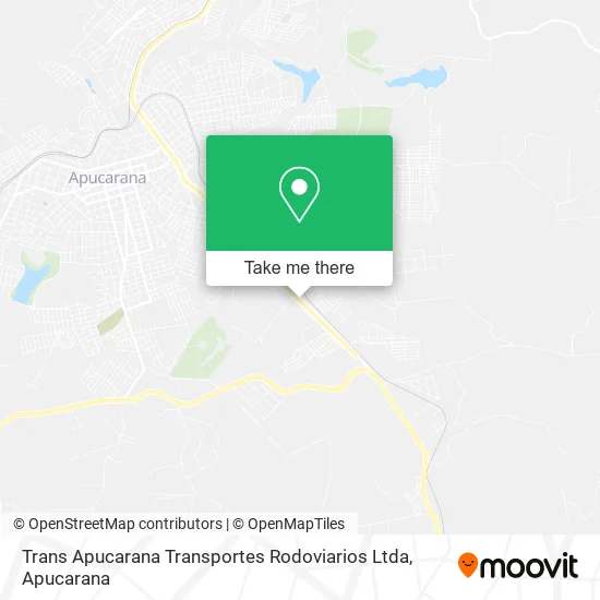 Trans Apucarana Transportes Rodoviarios Ltda map