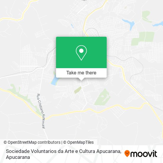 Mapa Sociedade Voluntarios da Arte e Cultura Apucarana