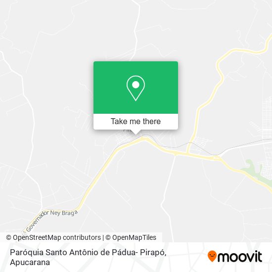 Mapa Paróquia Santo Antônio de Pádua- Pirapó