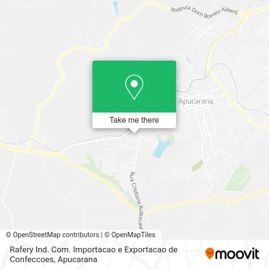 Rafery Ind. Com. Importacao e Exportacao de Confeccoes map