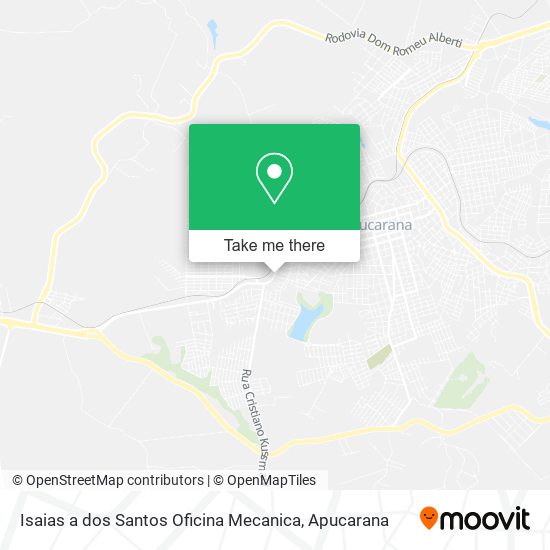 Mapa Isaias a dos Santos Oficina Mecanica