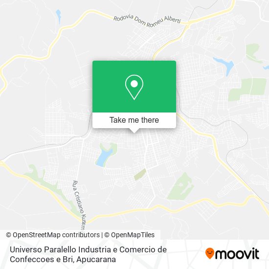 Universo Paralello Industria e Comercio de Confeccoes e Bri map