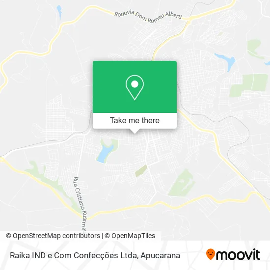 Raika IND e Com Confecções Ltda map