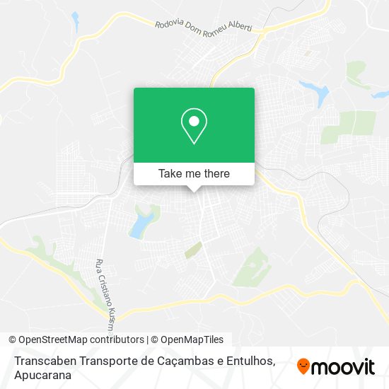 Transcaben Transporte de Caçambas e Entulhos map