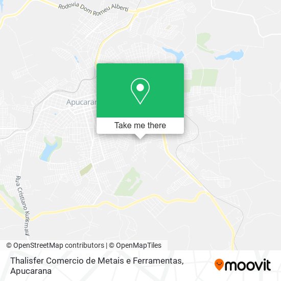 Mapa Thalisfer Comercio de Metais e Ferramentas