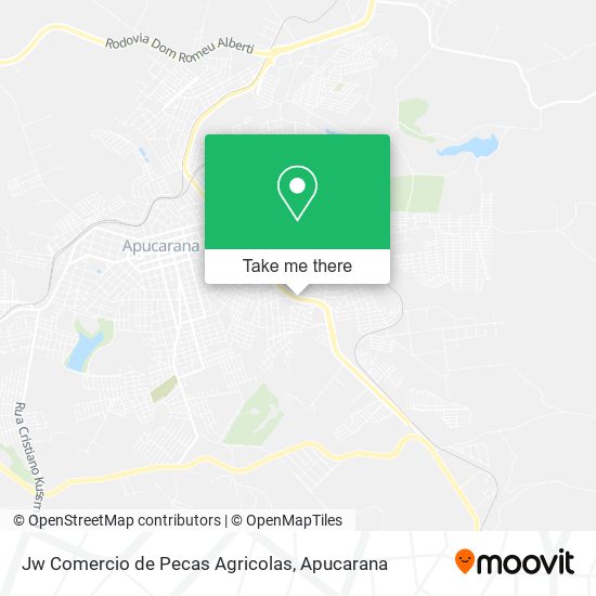 Mapa Jw Comercio de Pecas Agricolas