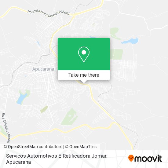 Mapa Servicos Automotivos E Retificadora Jomar