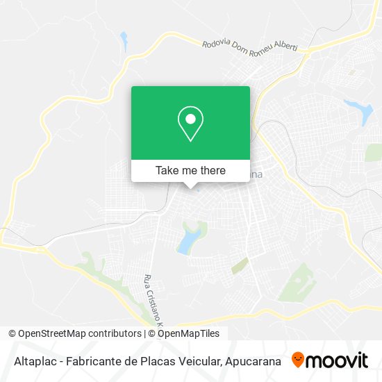 Mapa Altaplac - Fabricante de Placas Veicular