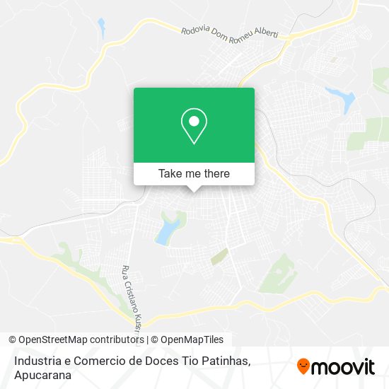 Mapa Industria e Comercio de Doces Tio Patinhas