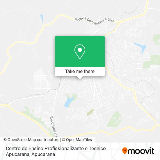 Centro de Ensino Profissionalizante e Tecnico Apucarana map