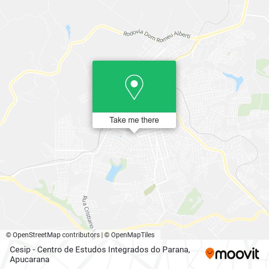 Cesip - Centro de Estudos Integrados do Parana map