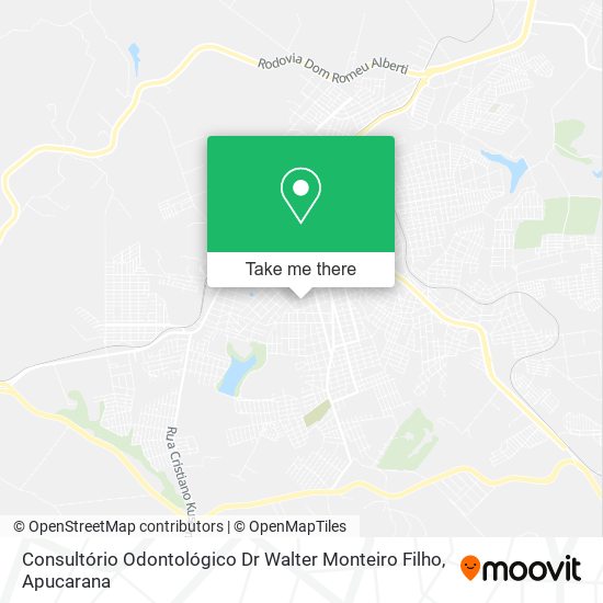 Mapa Consultório Odontológico Dr Walter Monteiro Filho