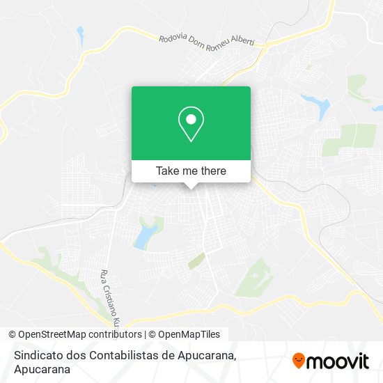 Sindicato dos Contabilistas de Apucarana map