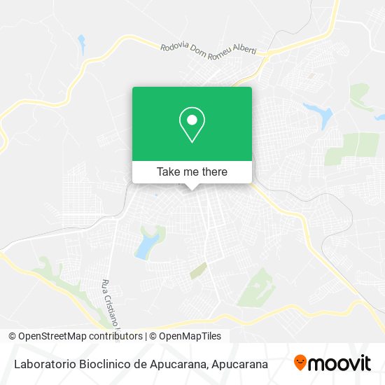 Laboratorio Bioclinico de Apucarana map