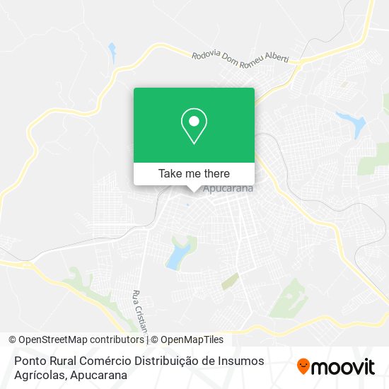 Ponto Rural Comércio Distribuição de Insumos Agrícolas map