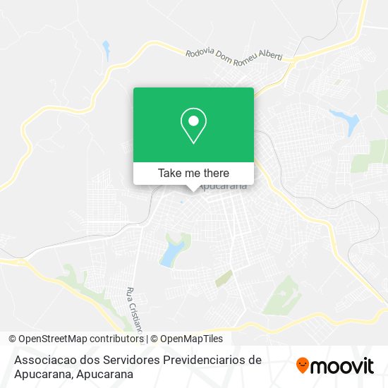 Associacao dos Servidores Previdenciarios de Apucarana map