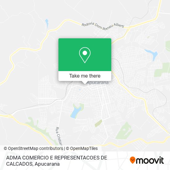 ADMA COMERCIO E REPRESENTACOES DE CALCADOS map