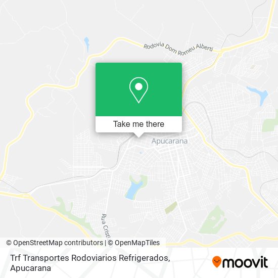 Trf Transportes Rodoviarios Refrigerados map
