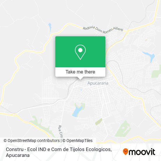 Mapa Constru - Ecol IND e Com de Tijolos Ecologicos