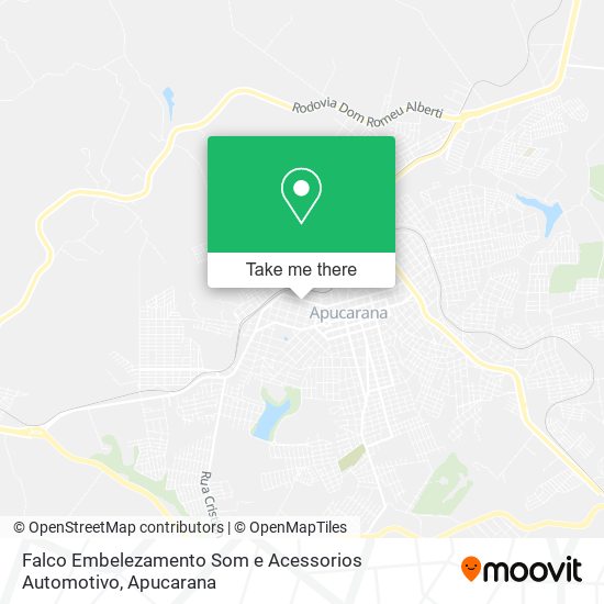 Mapa Falco Embelezamento Som e Acessorios Automotivo