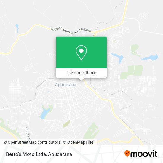 Mapa Betto's Moto Ltda