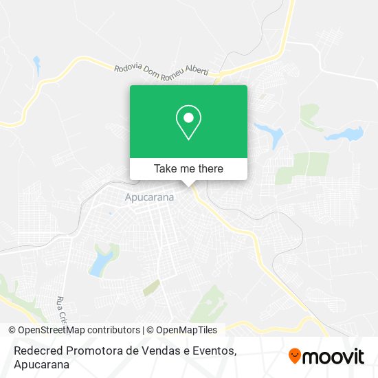 Mapa Redecred Promotora de Vendas e Eventos