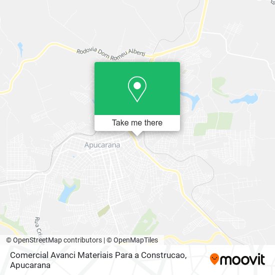 Comercial Avanci Materiais Para a Construcao map