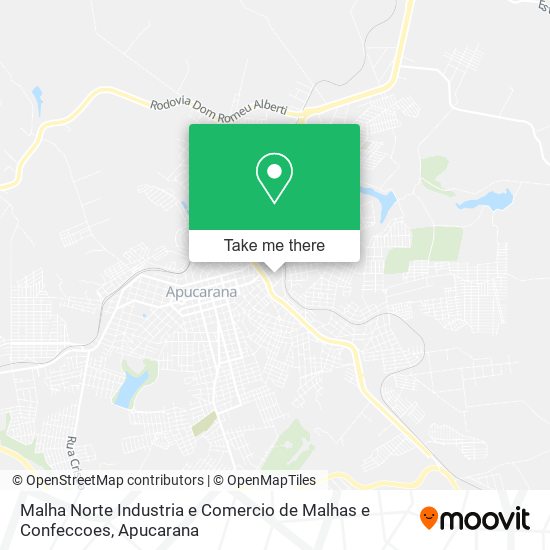 Mapa Malha Norte Industria e Comercio de Malhas e Confeccoes