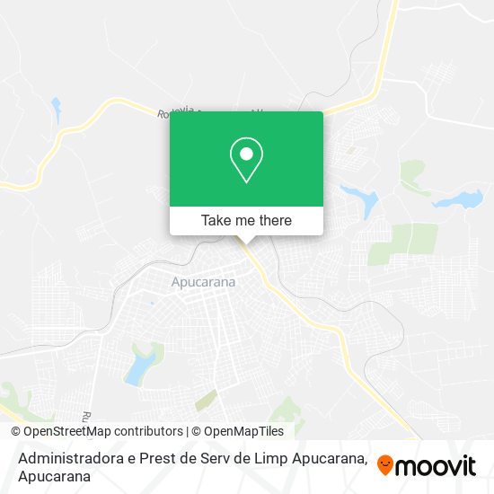 Mapa Administradora e Prest de Serv de Limp Apucarana