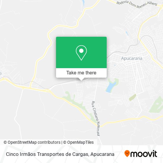 Cinco Irmãos Transportes de Cargas map