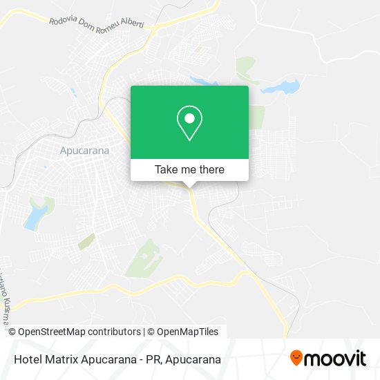 Hotel Matrix Apucarana - PR map