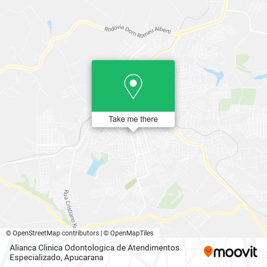 Mapa Alianca Clinica Odontologica de Atendimentos Especializado