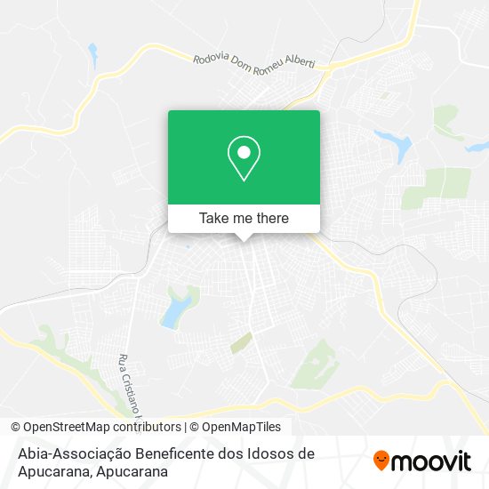 Abia-Associação Beneficente dos Idosos de Apucarana map