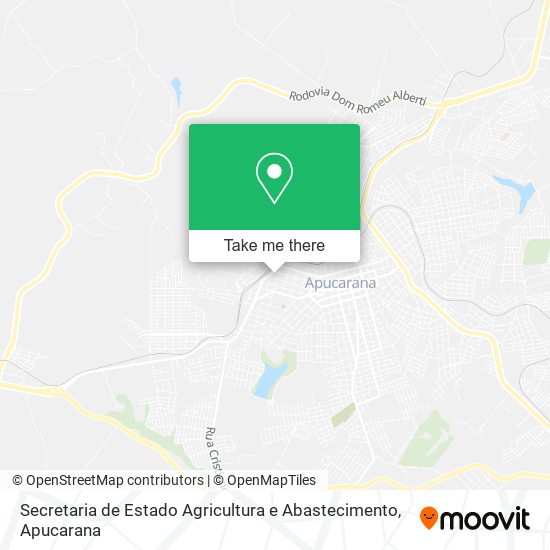 Secretaria de Estado Agricultura e Abastecimento map