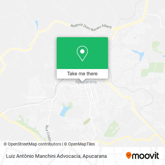 Mapa Luiz Antônio Manchini Advocacia