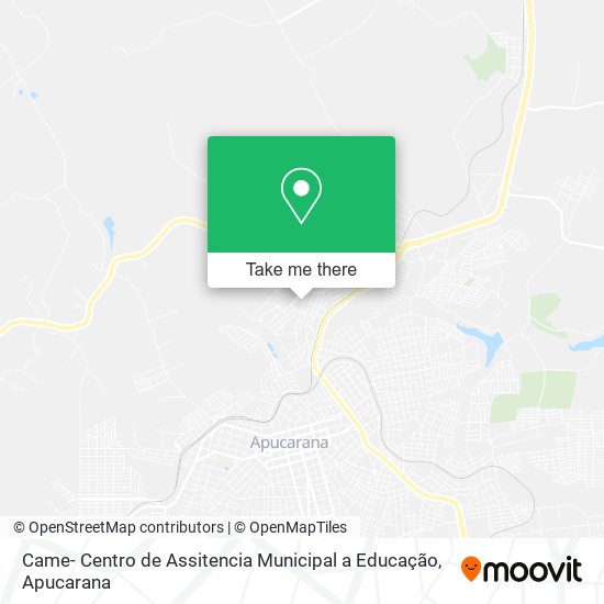 Mapa Came- Centro de Assitencia Municipal a Educação