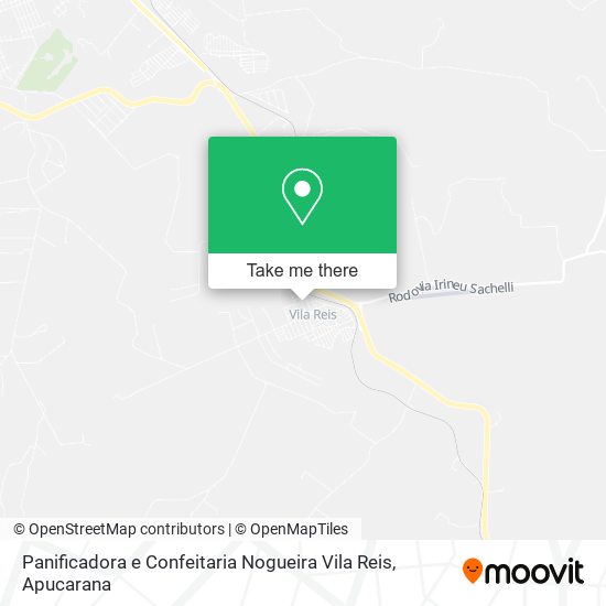 Mapa Panificadora e Confeitaria Nogueira Vila Reis