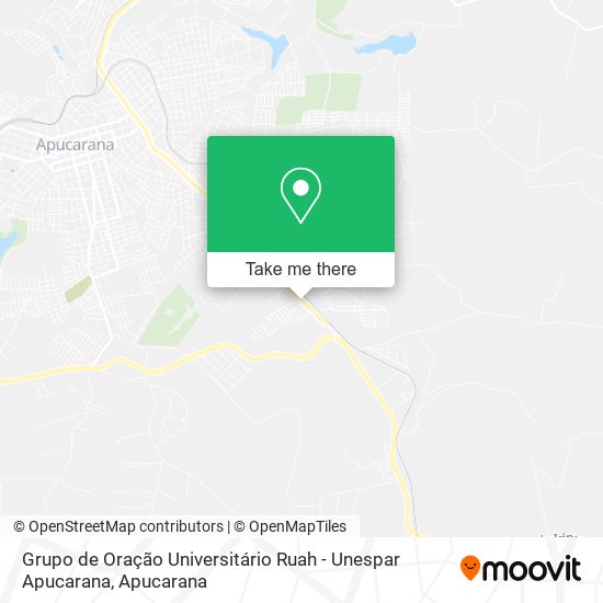 Grupo de Oração Universitário Ruah - Unespar Apucarana map