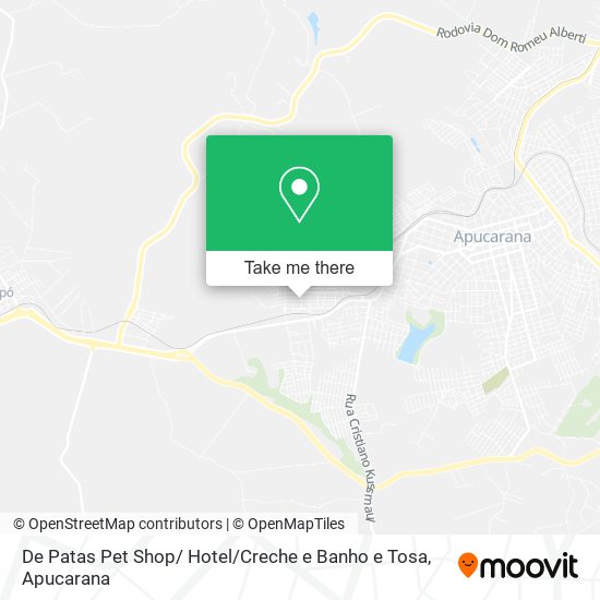 De Patas Pet Shop/ Hotel / Creche e Banho e Tosa map