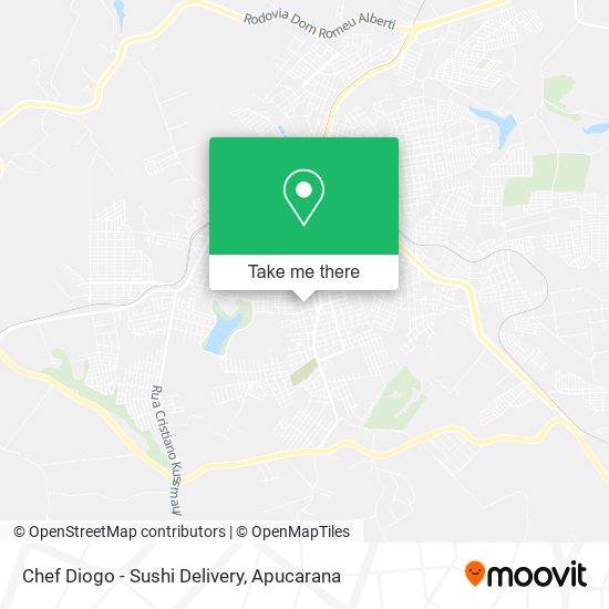 Mapa Chef Diogo - Sushi Delivery