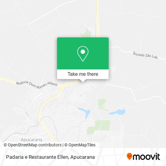 Mapa Padaria e Restaurante Ellen