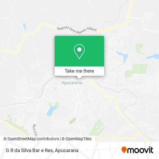 G R da Silva Bar e Res map