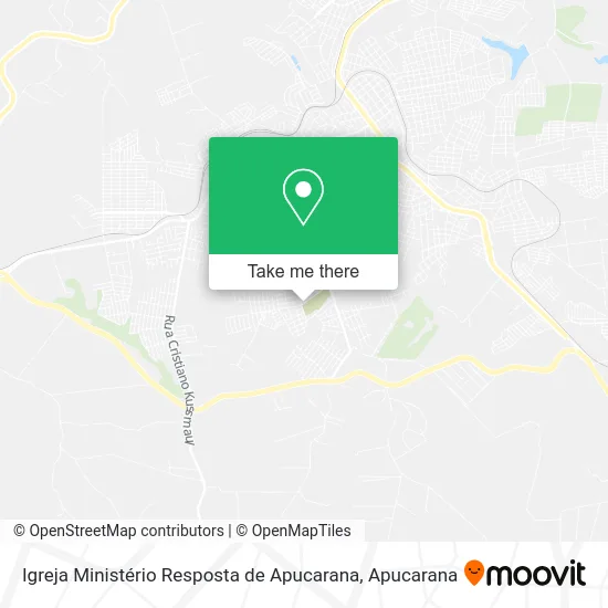 Igreja Ministério Resposta de Apucarana map