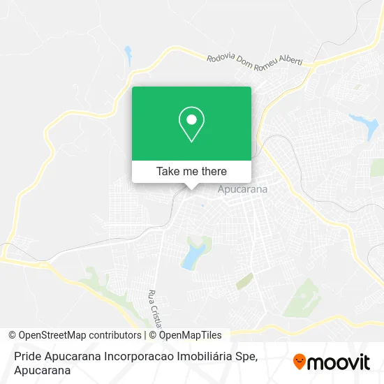 Pride Apucarana Incorporacao Imobiliária Spe map