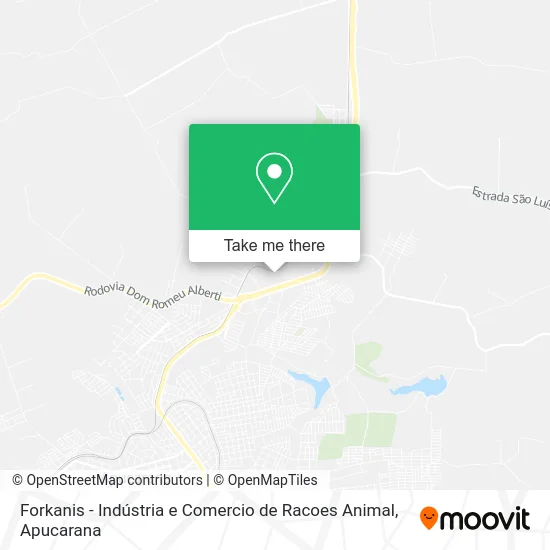 Forkanis - Indústria e Comercio de Racoes Animal map