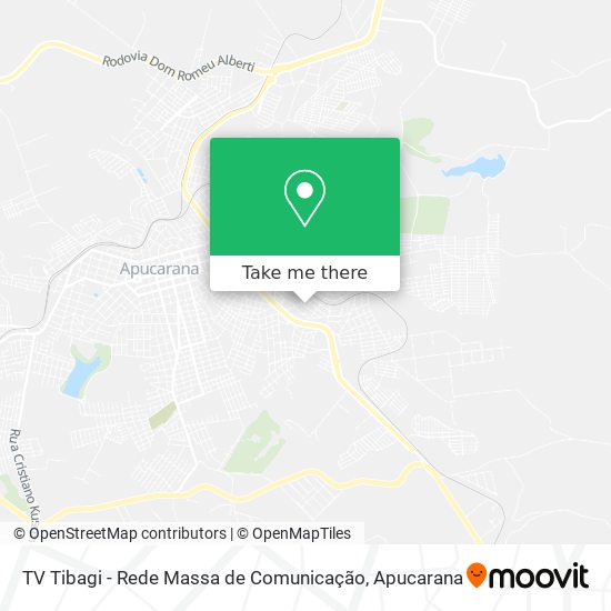 Mapa TV Tibagi - Rede Massa de Comunicação