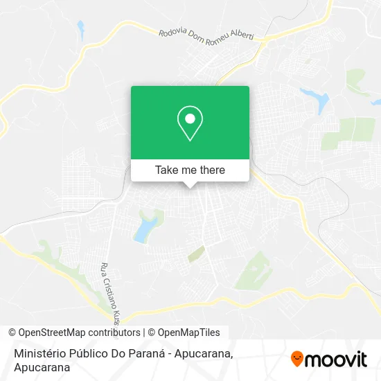 Ministério Público Do Paraná - Apucarana map