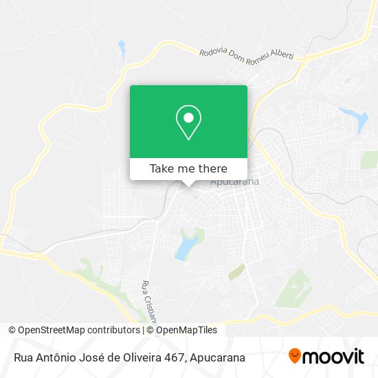 Rua Antônio José de Oliveira 467 map