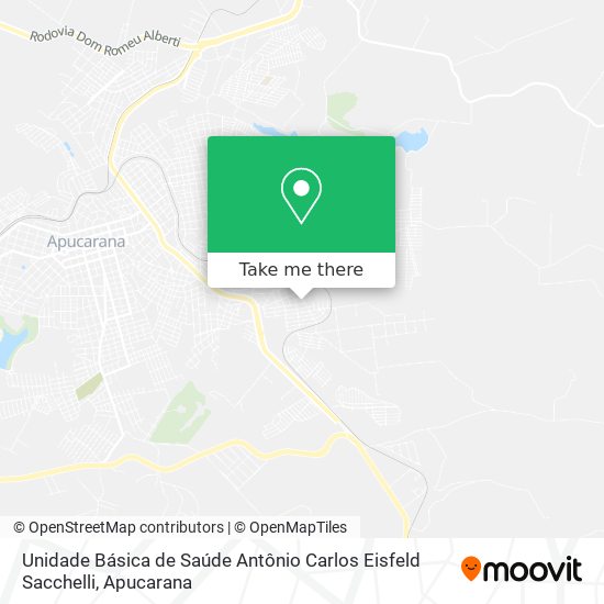 Unidade Básica de Saúde Antônio Carlos Eisfeld Sacchelli map