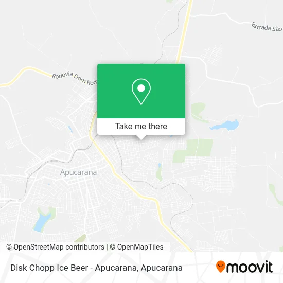 Disk Chopp Ice Beer - Apucarana map